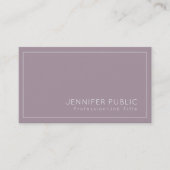 Trendy Elegante Moderne Creatieve Plain Luxe Salon Visitekaartje (Voorkant)