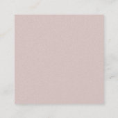 Trendy Elegante Moderne Glamoureuze Plain Luxe Vierkante Visitekaartje (Achterkant)