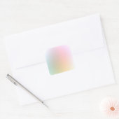 Trendy Elegante Moderne Kleurrijke Blanco Sjabloon Vierkante Sticker (Envelop)