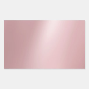 Trendy Elegante Roze Gouden Lege Moderne Sjabloon Rechthoekige Sticker