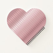 Trendy Elegante Roze Gouden Sjabloon Monogram Mode Notitieboek (Achterkant)