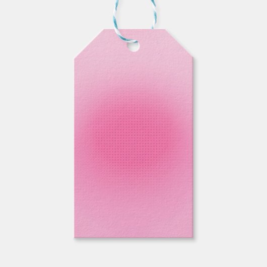 Trendy Elegante Roze Kleur Custom Blank Sjabloon Cadeaulabel (Voorkant)