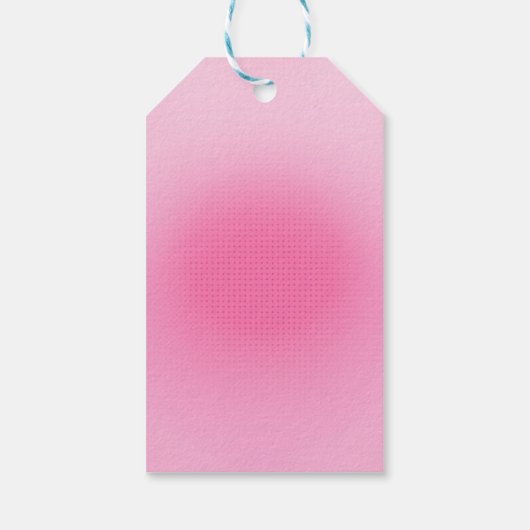 Trendy Elegante Roze Kleur Custom Blank Sjabloon Cadeaulabel (Achterkant)