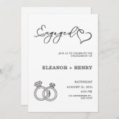 Trendy Elegante Zwart en Wit minimalistisch Kaart (Voorkant / Achterkant)