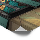 Trendy Elevator Poster – Vetgedrukte en heldere mu (Hoek)