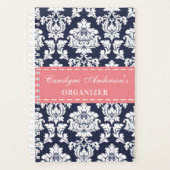 Trendy "Elke kleur" Chic Bloemen Damast Planner (Voorkant)