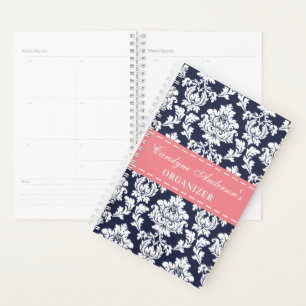 Trendy "Elke kleur" Chic Bloemen Damast Planner