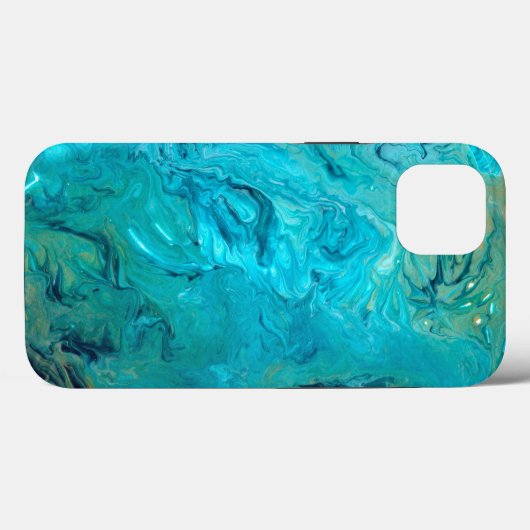 Trendy emerald faux marble abstract design Case-Mate iPhone case (Achterkant (horizontaal))