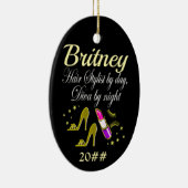 TRENDY EN CHIQUE GEPERSONALISEERDE HAARSTYLIST KERAMISCH ORNAMENT (Rechts)