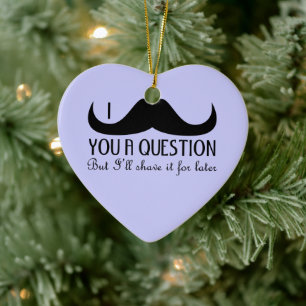 Trendy en cool Ik vermink je een vraag Keramisch Ornament