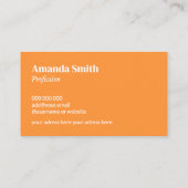 Trendy en eenvoudige abstracte lichte kleuren cool visitekaartje (Achterkant)
