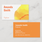 Trendy en eenvoudige abstracte lichte kleuren cool visitekaartje (Voorkant / Achterkant)