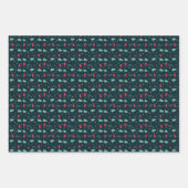 Trendy en feestelijke kerst inpakpapier vel (Voorkant)