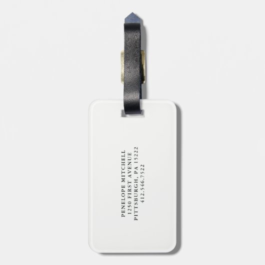 Trendy en Funny Plant Lady met Cactus Bagagelabel (Achterkant verticaal)