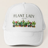 Trendy en Funny Plant Lady met Cactus Trucker Pet (Voorkant)
