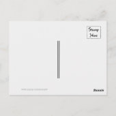 Trendy en goedkoop zwart Bedankt Briefkaart (Achterkant)