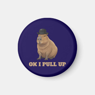 Trendy en grappig capybara-meme-ontwerp magneet
