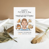 Trendy en Grappige Trendsetter Vaderdag Kaart