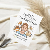 Trendy en Grappige Trendsetter Vaderdag Kaart