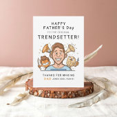 Trendy en Grappige Trendsetter Vaderdag Kaart
