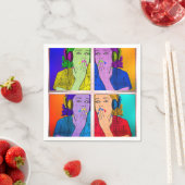 Trendy en kleurrijk servet (Insitu)