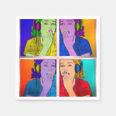 Trendy en kleurrijk servet (Voorkant)