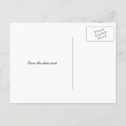 Trendy en leuk om rustig te houden save the date b aankondigingskaart (Achterkant)