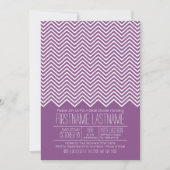 Trendy en modern Chevron Pattern Vrijgezellenfeest Kaart (Voorkant)