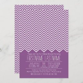 Trendy en modern Chevron Pattern Vrijgezellenfeest Kaart