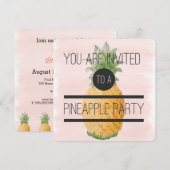 Trendy en pret Pineapple Party Kaart (Voorkant / Achterkant)