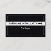 Trendy en Slank Paralegal Visitekaartje (Voorkant)
