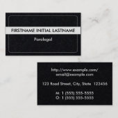 Trendy en Slank Paralegal Visitekaartje (Voorkant / Achterkant)