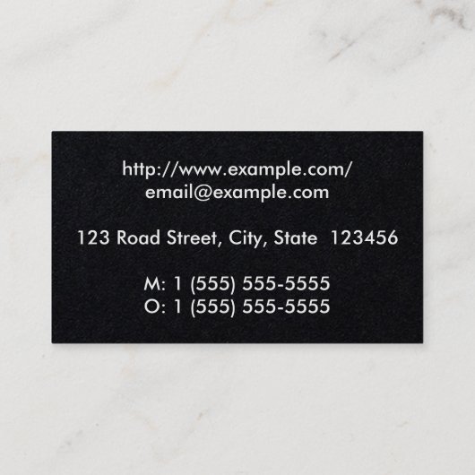 Trendy en Slank Paralegal Visitekaartje (Achterkant)