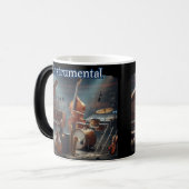 Trendy en stijlvol instrumentaal magische mok (Voorkant links)
