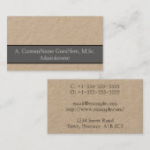 Trendy en stijlvol Visitekaartje voor beheerders (Voorkant / Achterkant)