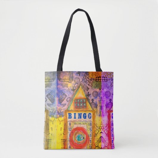 Trendy en stijlvolle Lucky Bingo Canvas tas (Voorkant)