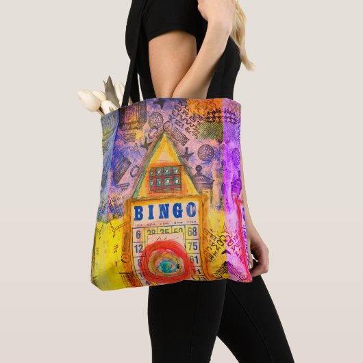 Trendy en stijlvolle Lucky Bingo Canvas tas (Dichtbij)