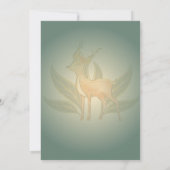 Trendy Enchanted Sweet Deer Woodland Wild Animal Kaart (Achterkant)