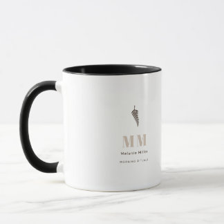 Trendy Espresso Bruine Botanische Varent Naam Mok