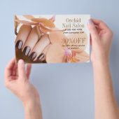 Trendy Esthetician SPA Nagel Salon Prijslijsten Flyer (Hand)
