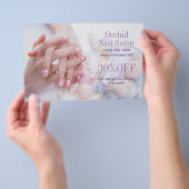 Trendy Esthetician SPA Nagelsalon Prijslijsten Flyer (Hand)