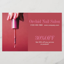 Trendy Esthetician SPA Nagelsalon Prijslijsten Flyer