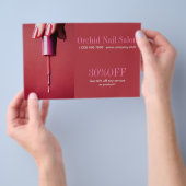 Trendy Esthetician SPA Nagelsalon Prijslijsten Flyer (Hand)