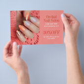 Trendy Esthetician SPA Nagelstudio Prijslijsten Flyer (Hand)