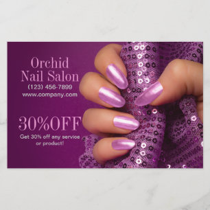 Trendy Esthetician SPA Nail Salon prijslijsten Flyer