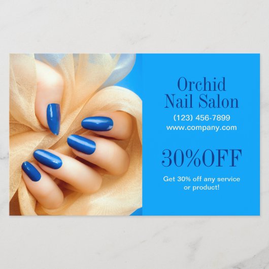 Trendy Esthetician SPA Nail Salon prijslijsten Flyer (Voorkant)
