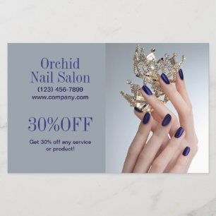 Trendy Esthetician SPA Nail Salon prijslijsten Flyer