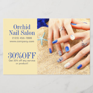 Trendy Esthetician SPA Nail Salon prijslijsten Flyer