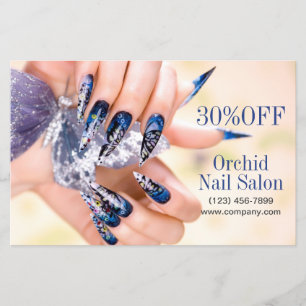 Trendy Esthetician SPA Nail Salon prijslijsten Flyer