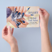 Trendy Esthetician SPA Nail Salon prijslijsten Flyer (Hand)